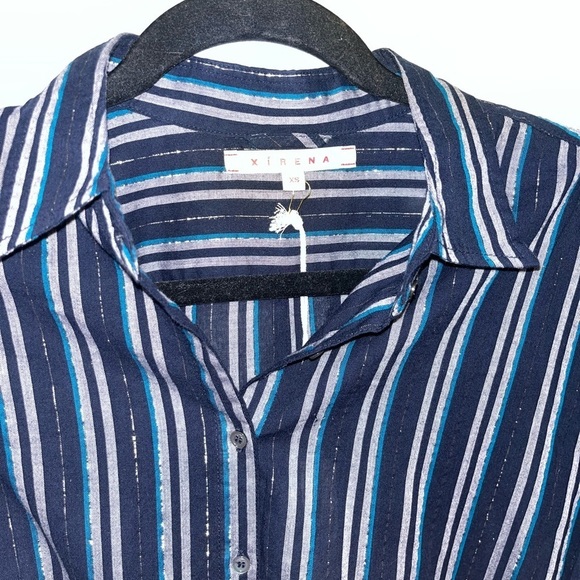 Xirena Beau Striped Button Down Shirt - Picture 3 of 7